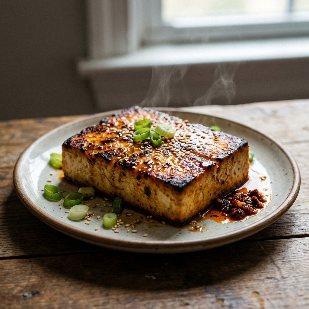 Tofu Dorado y Crujiente
